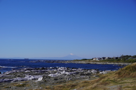 目の前は平砂浦海岸一望