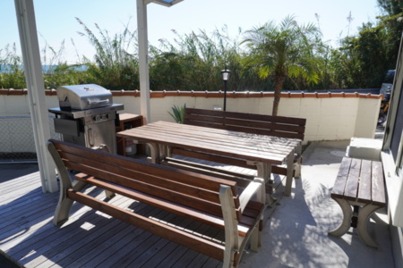 屋外BBQエリア