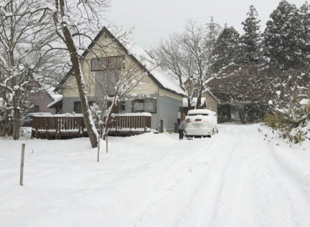 積雪期D棟