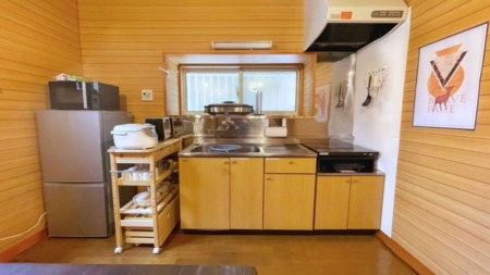 キッチン付だから長期滞在も可能♪