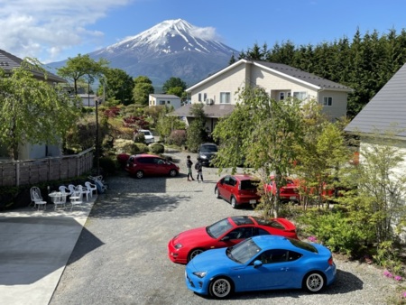 富士山とⅮ棟の全景！