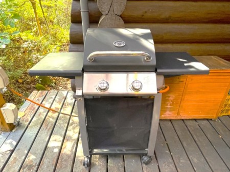 屋根付きのBBQ場　BBQグリル