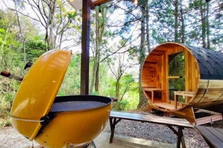サウナとBBQが両方楽しめる