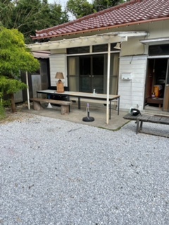 屋根付BBQスペース