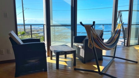 ハンモックで海を眺めながらゆったり♪