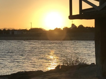 バーベキューしながら見る夕日も素敵です！