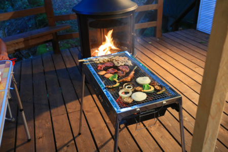 大型コンロをご用意しております/渓流の宿　別館