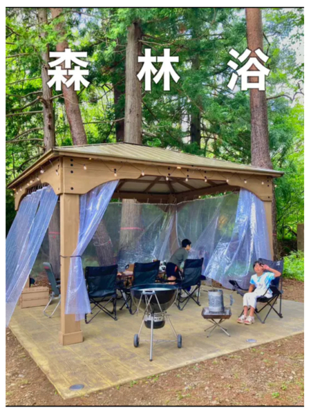 おしゃれガゼボでBBQ(๑>◡<๑)