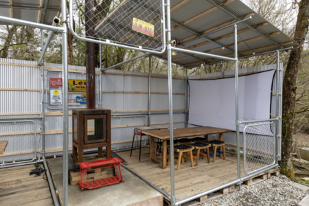 全天候型BBQスペース完備