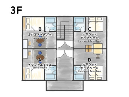 ■3F■客室■/WE HOME HOTEL＆KITCHEN 市川・船橋