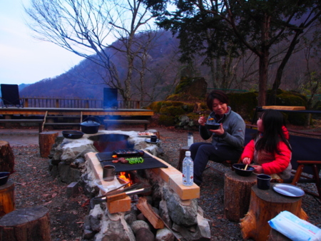 焚き火料理