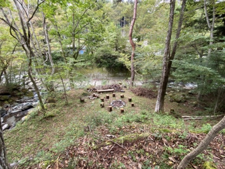 広々テントも張れます。