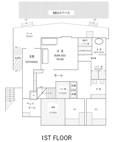 フォレストハウス1F平面図