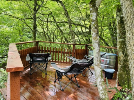 水風呂、絶景を見ながら、ととのいスペース