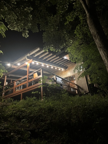 夜の源流の宿道志