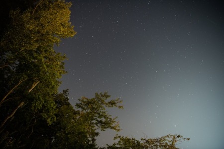 デッキから見える満天の星空