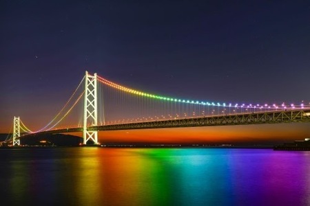 明石海峡大橋が目の前