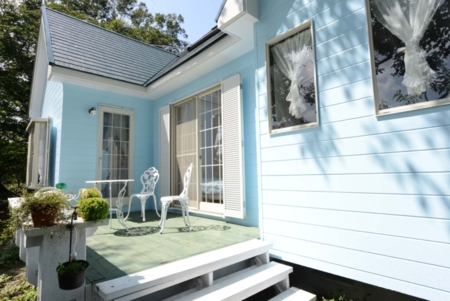 くつろげるデッキ