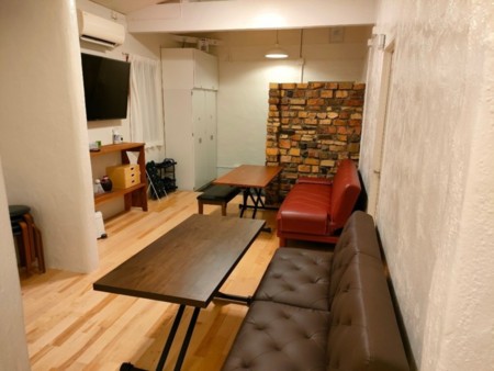 リビング　ソファーベッド×2