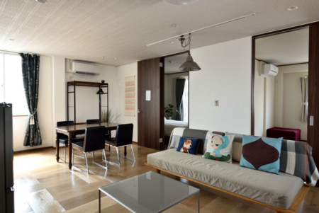 ４０１号室リビングエリア