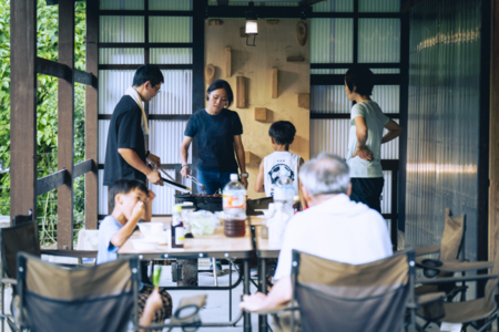 雨天時でもBBQが可能です