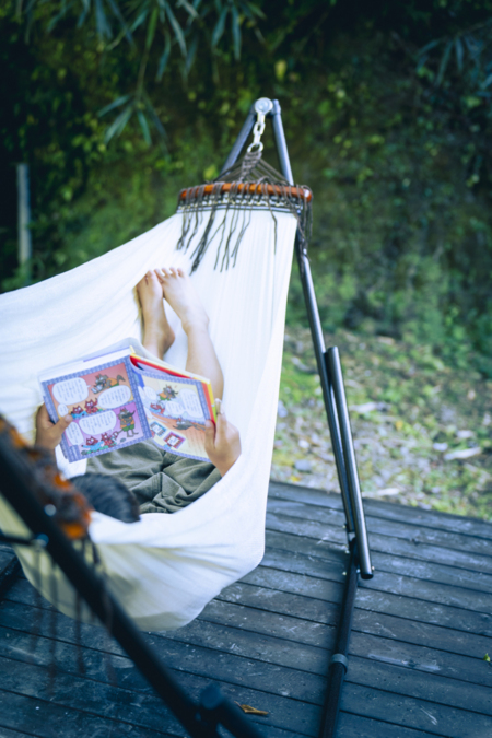 雨天時以外はハンモックをご用意致します