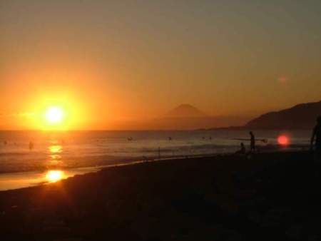 平砂浦海岸からの夕陽は絶景です♪