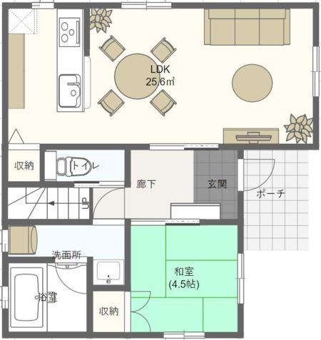 １Ｆ間取り図