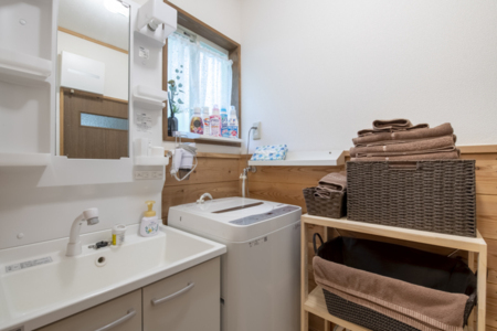 洗面台　洗濯機