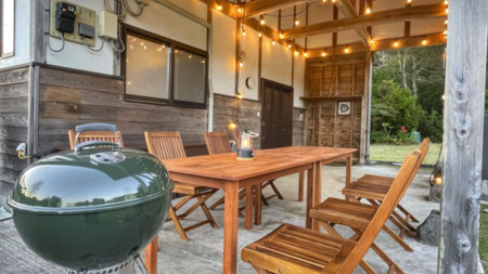 BBQ屋根付きは利用無料！