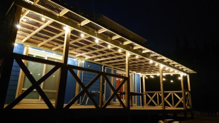 BBQスペース　夜は静寂