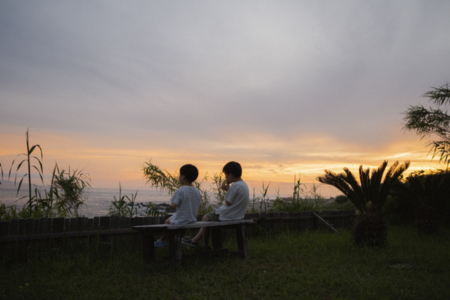 夕陽も見られます