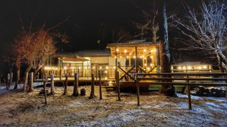 アウターダイニングで大自然を独り占め