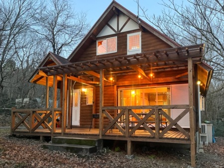 夜の湖西葉隠庵