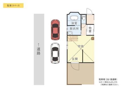 駐車場　2台可能