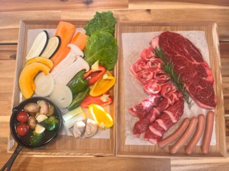 BBQ用食材セット4人前15,000円～