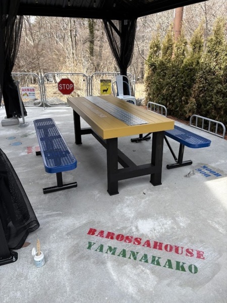 屋根付きBBQスペース