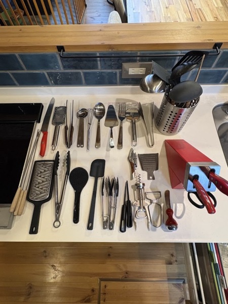 充実の調理器具