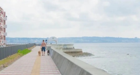 徒歩１分の海岸沿い遊歩道は最高