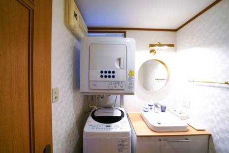 洗濯機完備で便利！