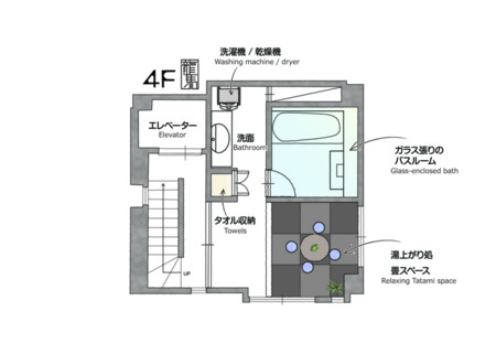 【間取4階/バスルーム】