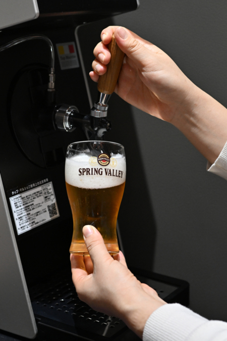 ご褒美のビール（オプション）で贅沢を