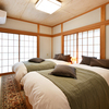 檜をふんだんに使用した寝室はまさに極楽