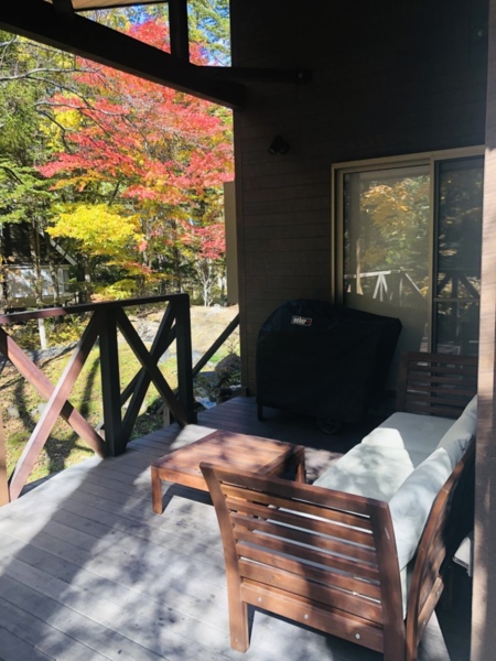 ゲストハウスジャパン北軽井沢の紅葉は必見