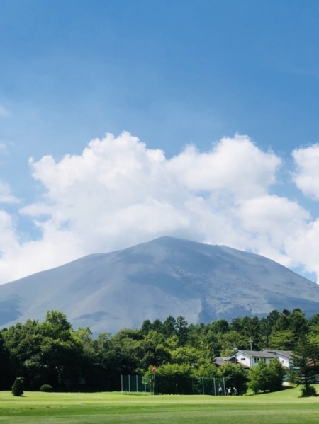雄大な浅間山