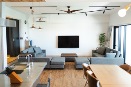 大きなリビングルーム