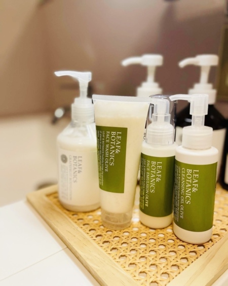 クレンジング、化粧水、乳液などご用意