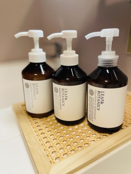 シャンプー類もLEAF&BOTANICS