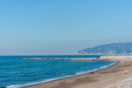 家の前の海岸