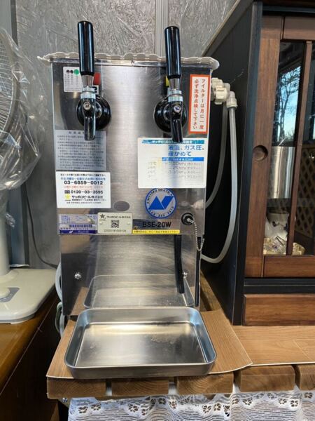 BBQ部屋のビールサーバー